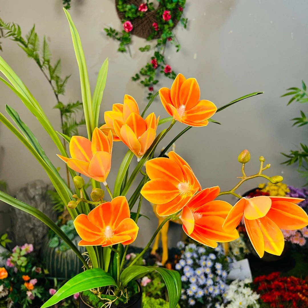 【花非花轻奢家居】小蕙兰套装家居装饰摆件