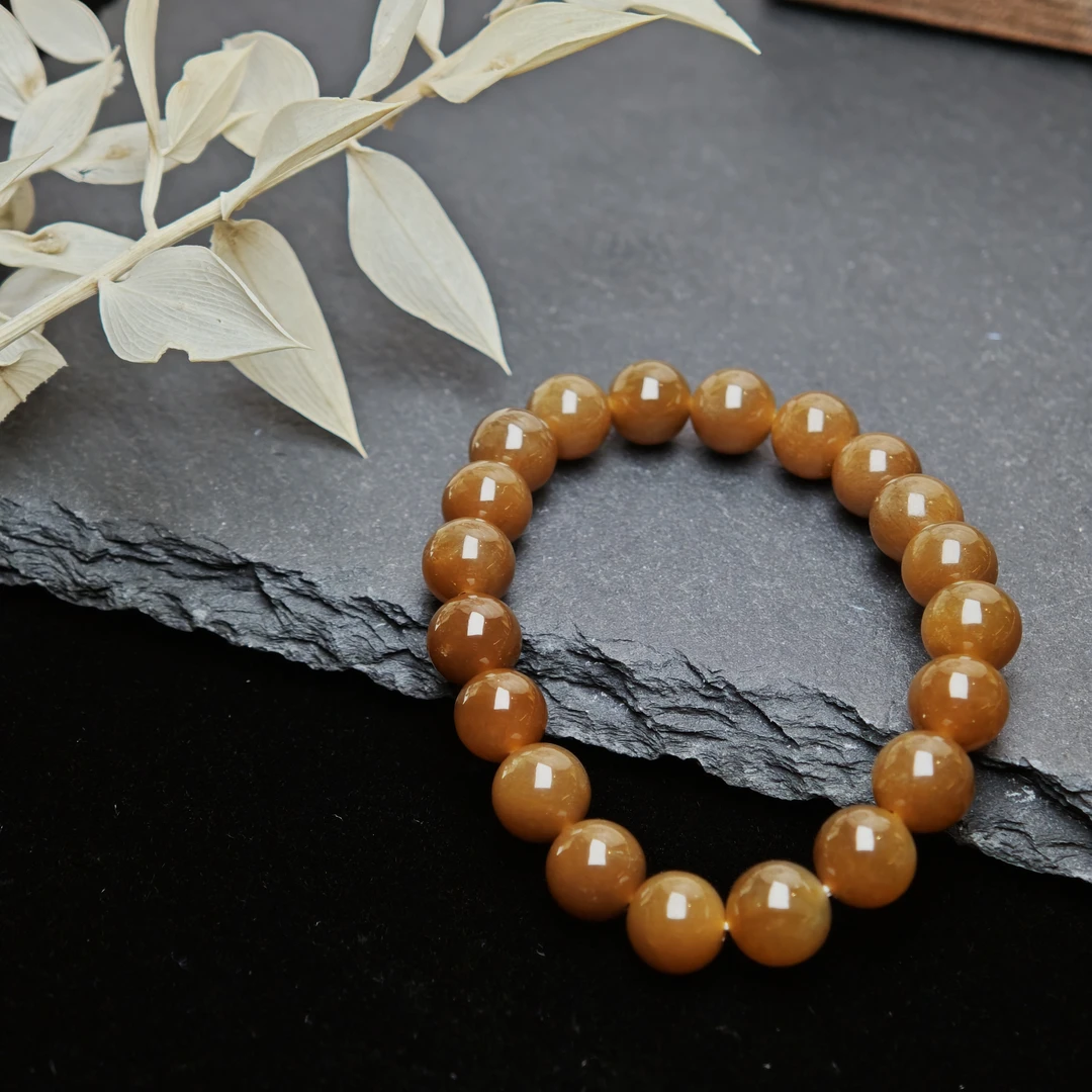 【要努力】H160 和田玉未镶嵌 唐料素串8m