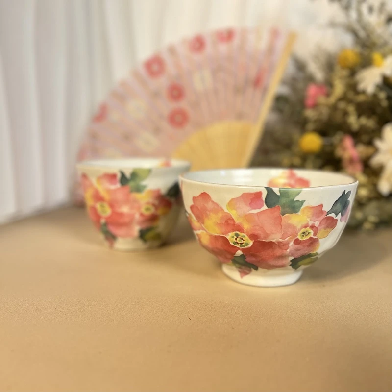 【闪购商品】 Q110和蓝手绘茶杯餐碗套装3158