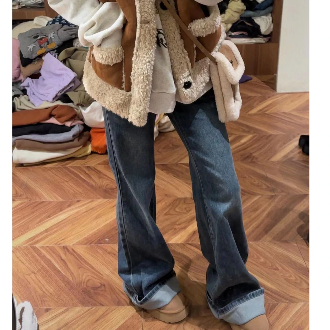 【长腿裤】秋冬新款喇叭牛仔裤#117