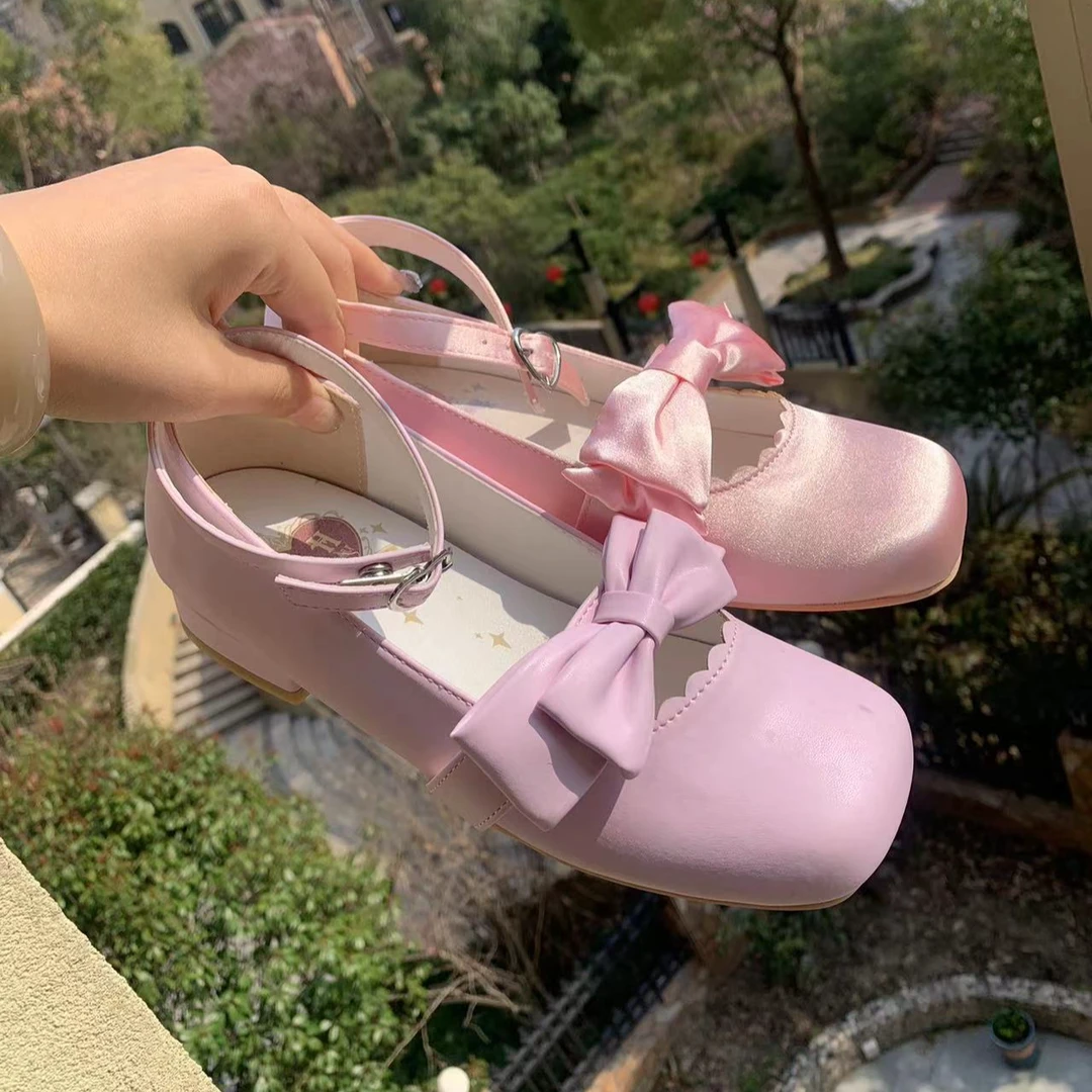 【原价198】方块A 原创芭蕾风方头lolita鞋 【已发货仅退款进小黑屋】