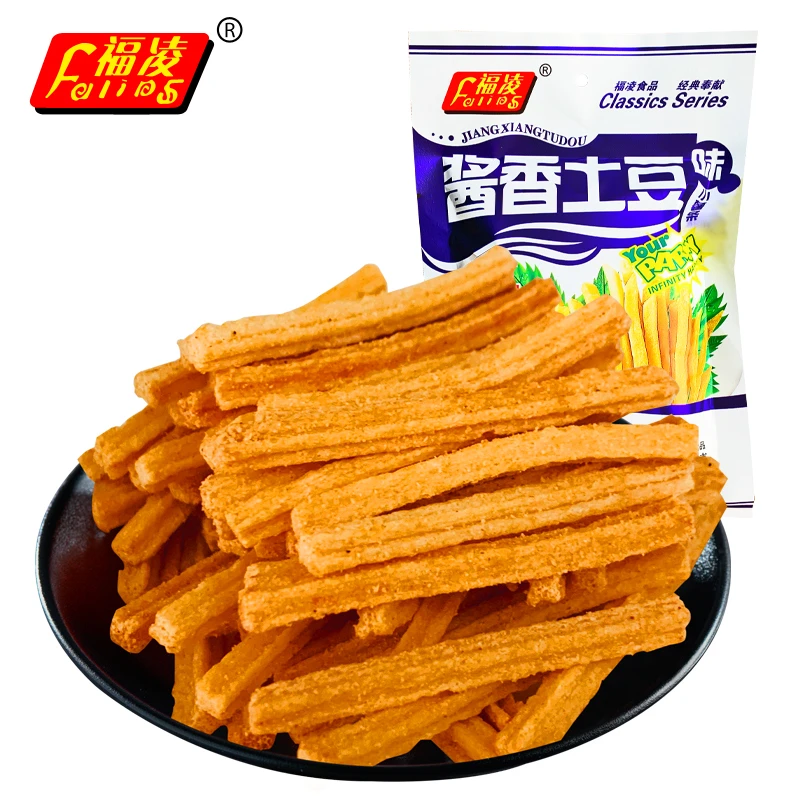 福凌酱香土豆条酥脆小薯条8090怀旧零薯片食休闲小吃膨化休闲食品