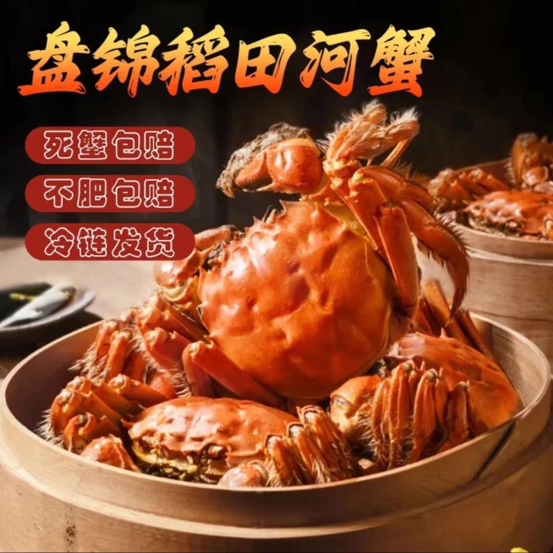 【渔儿湾】盘锦蟹3两公发6只+2两母发4只 盘锦河蟹
