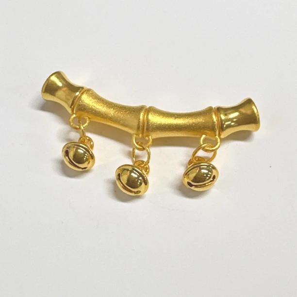 足金饰品/竹节铃铛弯管/1.44/A101017-1.44/x(克重多退少补)