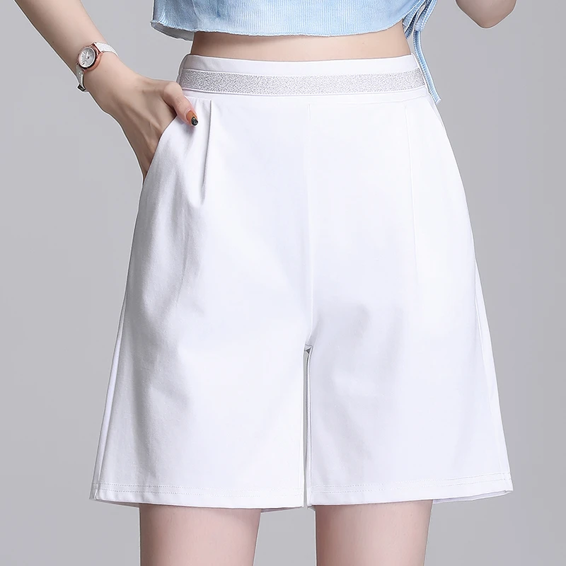 2024年夏季新品女士休闲五分短裤洋气百搭简约卫裤修身哈伦裤时尚