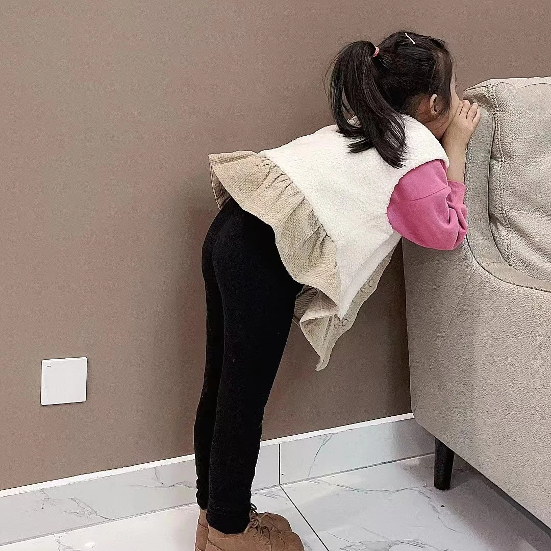 【原韩D】儿童黑小标护肚加厚保暖百搭高腰弹力瑜伽腰打底裤111224