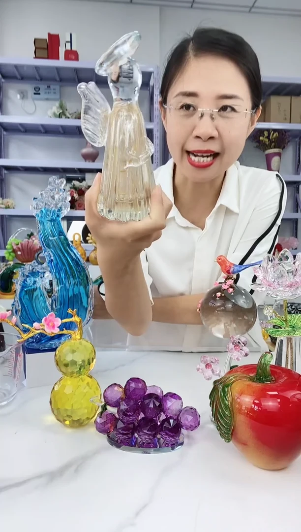 【闪购商品】高端轻奢纯手工带翅膀洒金天使底部微瑕