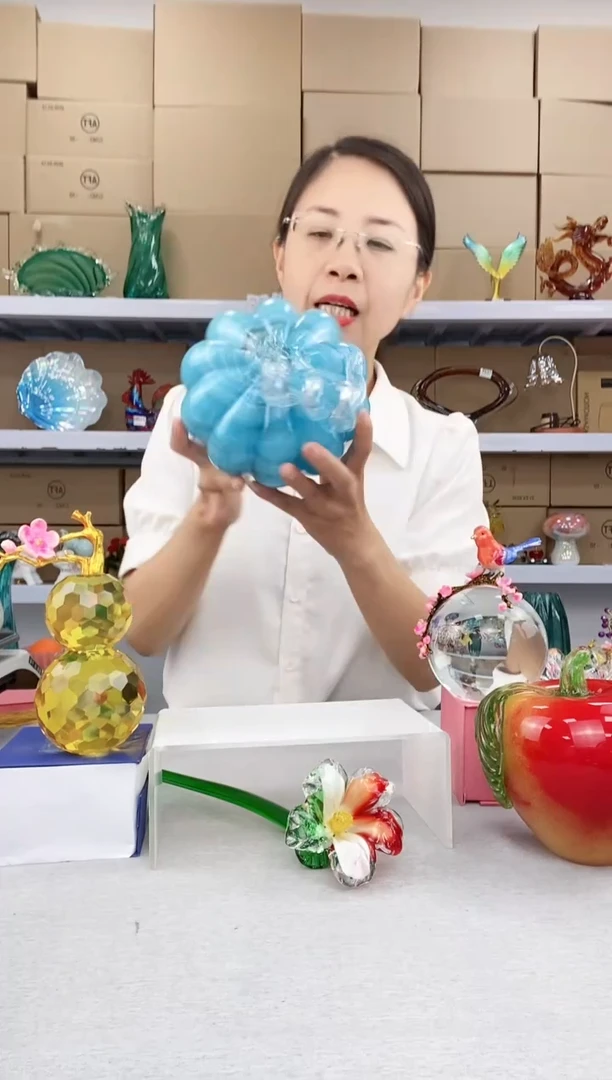 【闪购商品】高端轻奢纯手工天蓝色南瓜微瑕