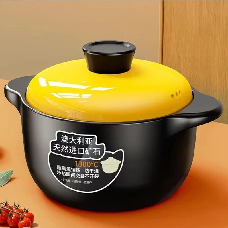 煲汤家用燃气干烧锅耐高温陶瓷烫明火直烧煲煤气灶汤煲煲仔
