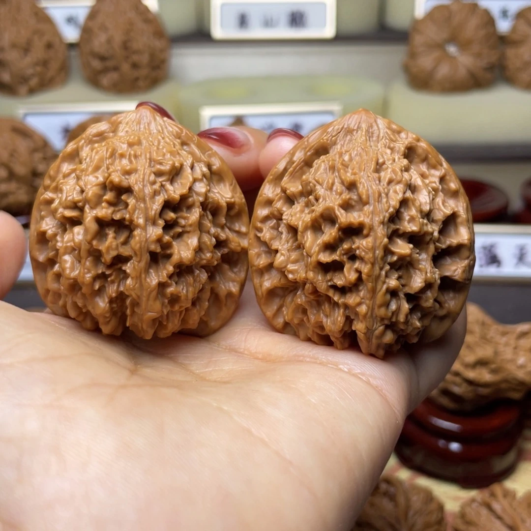 文玩核桃把件九**瓷满天星41左右