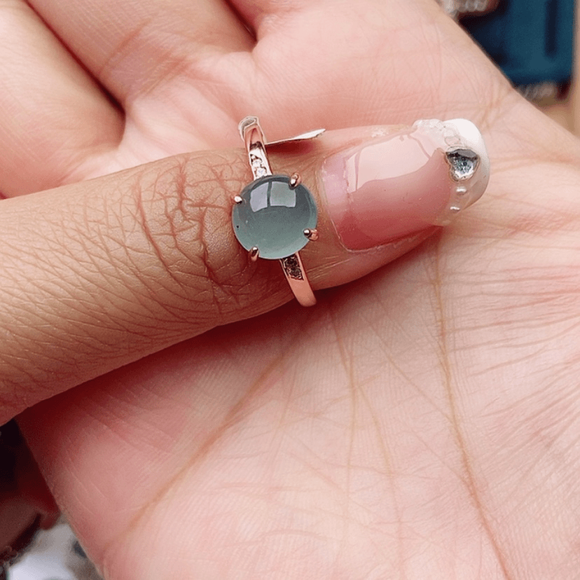 【闪购商品】翡翠戒指银S925镶嵌