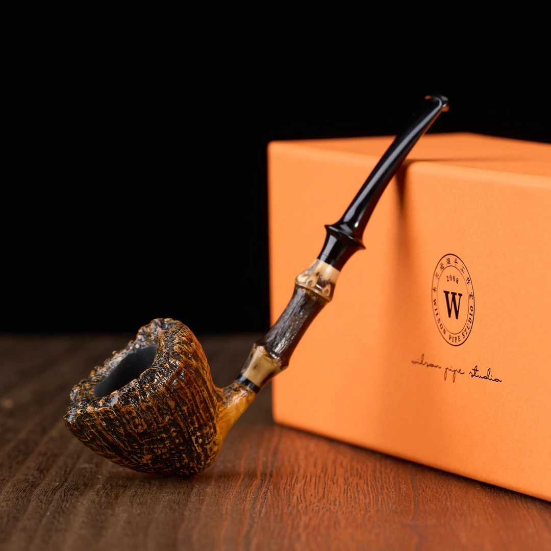 韦尔逊进口石楠木手工瘤皮竹节橡果小星星3mm烟道