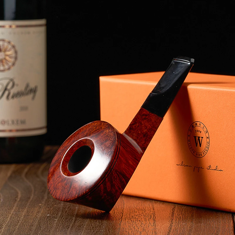 进口石楠木大牛头双腰线光面肥牛斗硫化橡胶斗嘴手工斗