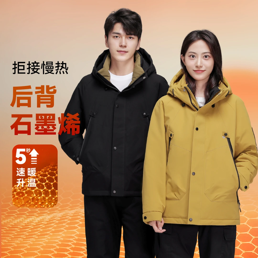 【燕子专属】情侣款连帽羽绒服工装户外露营防风外套3050B20199