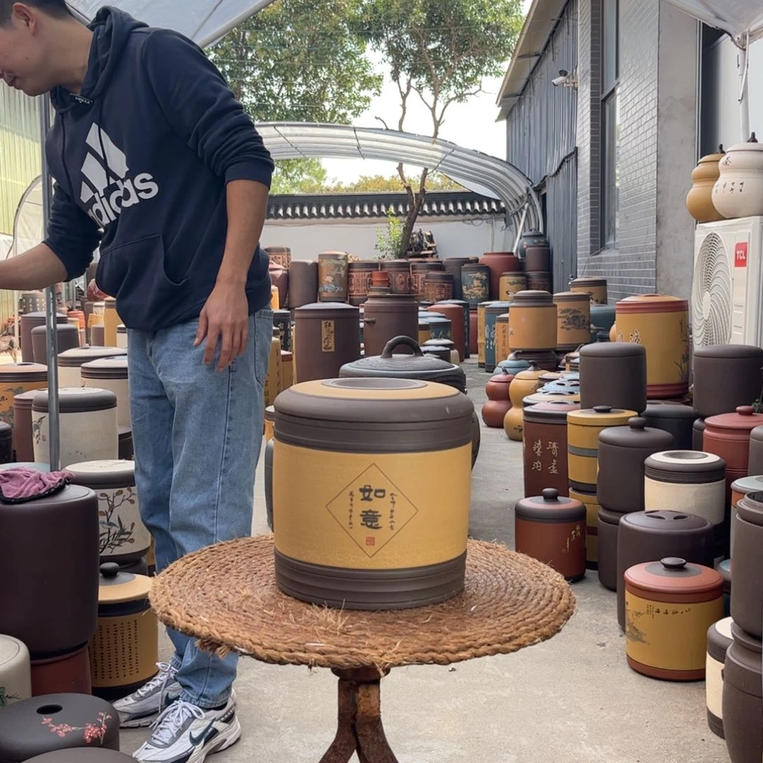 紫砂茶叶罐7 饼茶叶罐