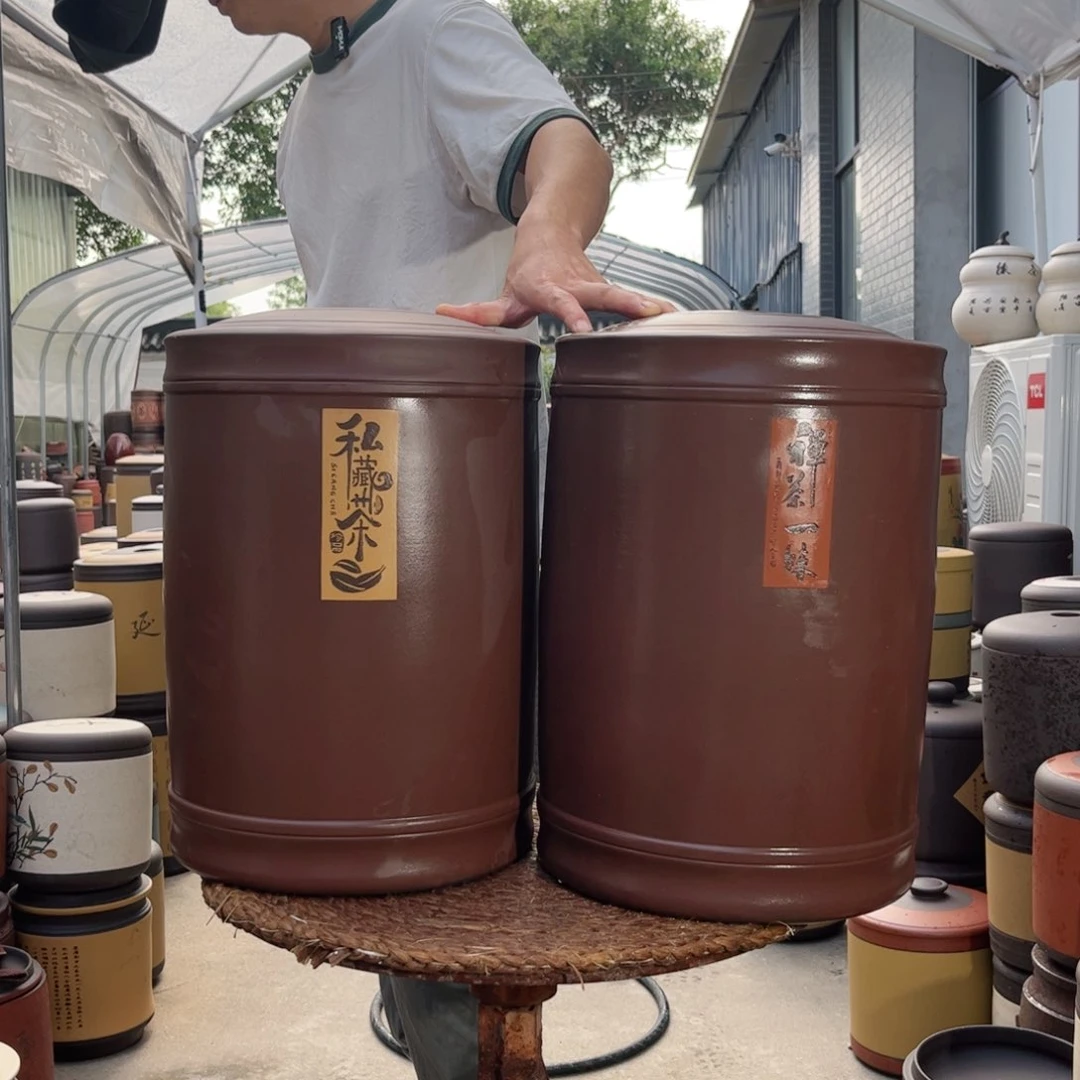紫砂茶叶罐23 饼茶叶罐