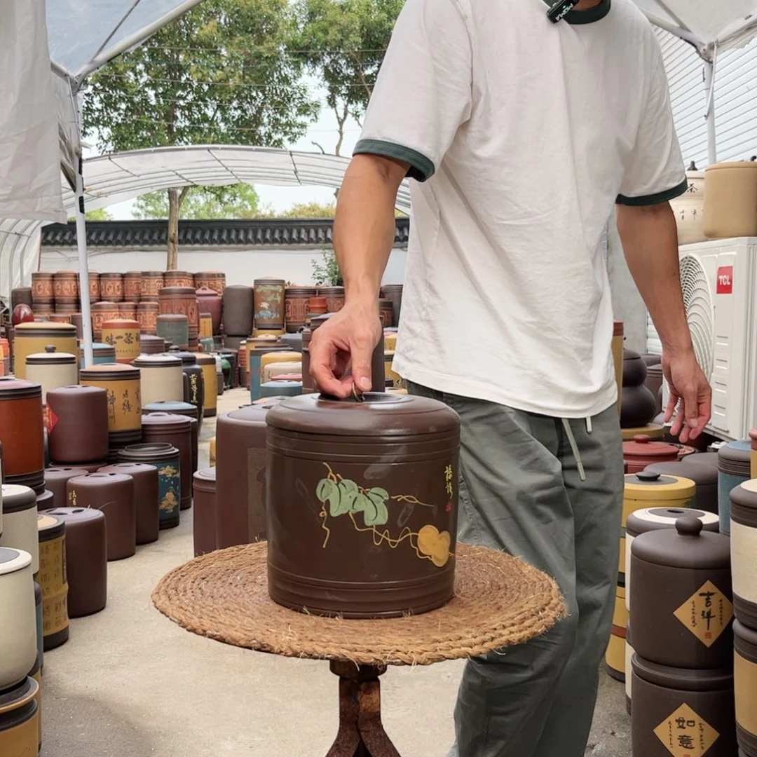 紫砂茶叶罐7 饼茶叶罐