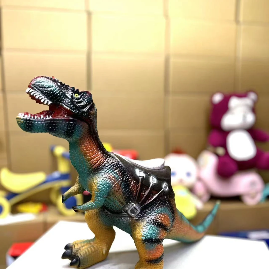 霸王龙玩具可坐骑恐龙 科学实验
