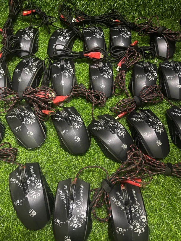 8新 双飞燕 血手网咖A60Q60 v7m Q50专业游戏竞技dc鼠标宏有线usb