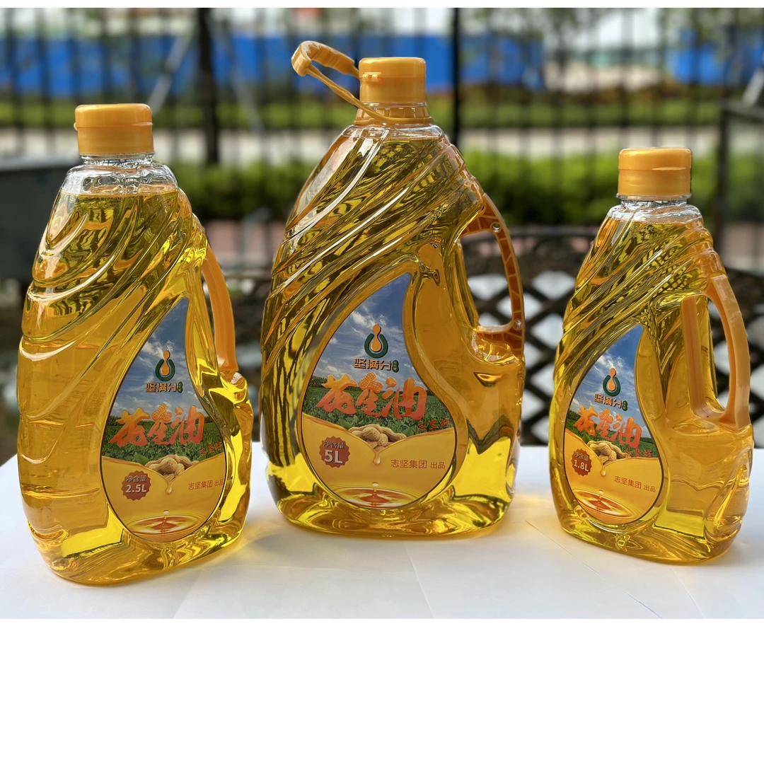 坚满分醇香纯正花生油精选工艺一级压榨优质营养健康志坚公司出品