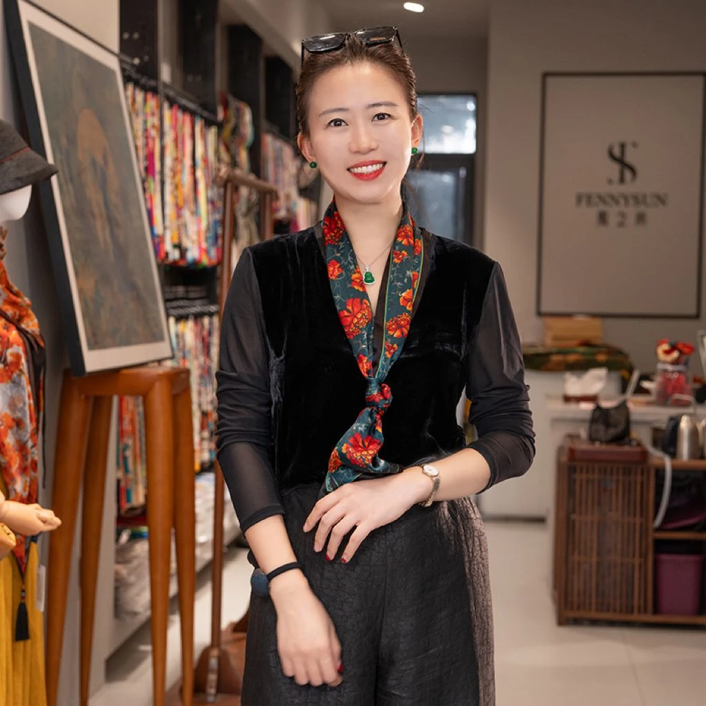 宫丽2025新款15×145cm百分百桑蚕丝双层飘带复古时尚气质PD02