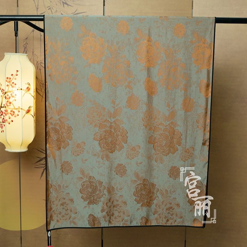 【云裳】宫丽68X180cm云锦国风中国风暗提花方巾双面中式