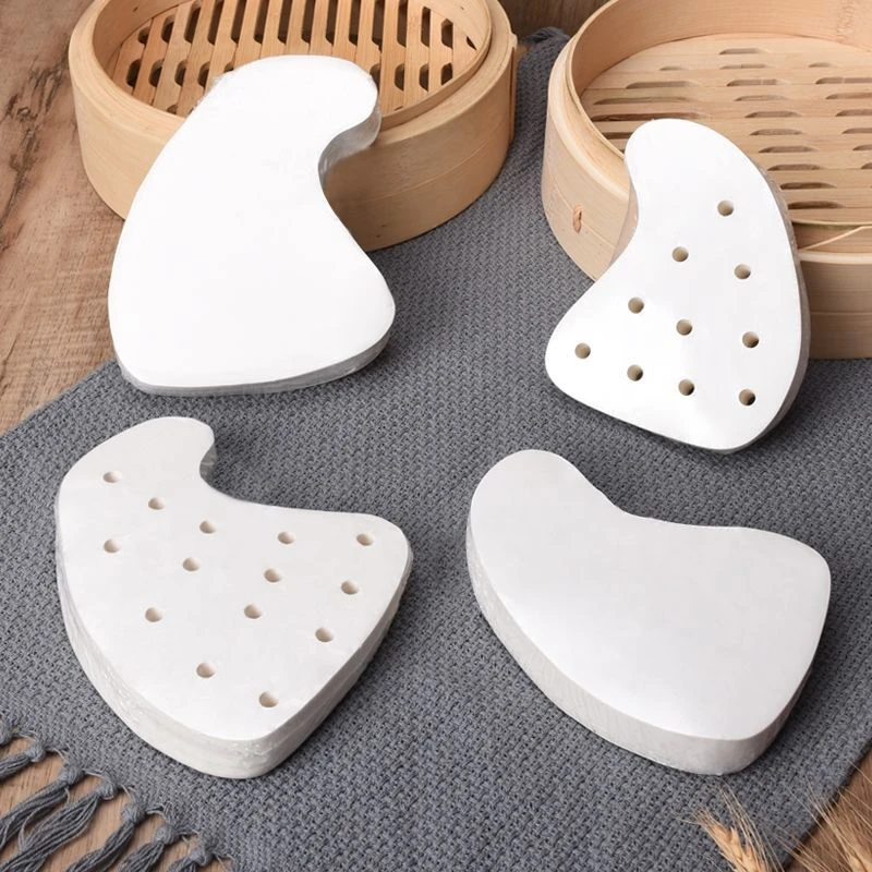 潮汕红桃粿垫纸鼠壳稞垫纸鼠曲粿红壳稞蒸笼垫烘焙不粘桃形蒸笼纸