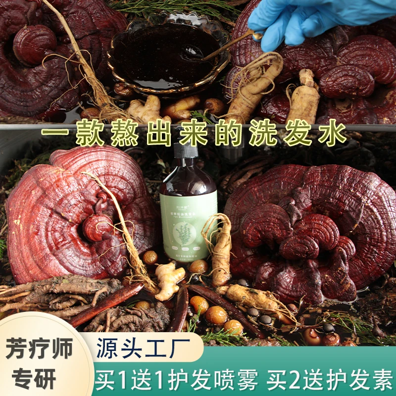 拜拜小秃头无患子精油洗发水侧柏叶控油发痒顺滑蓬松氨基酸无硅油