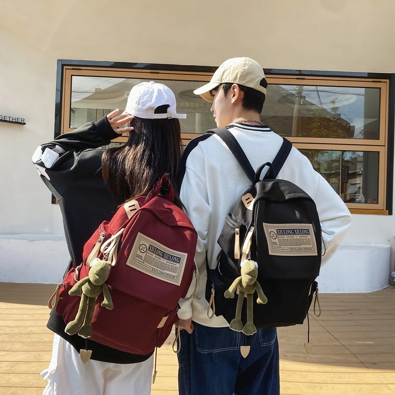 男女学生双肩包大容量书包时尚旅行背包日系休闲女生潮流书收纳包