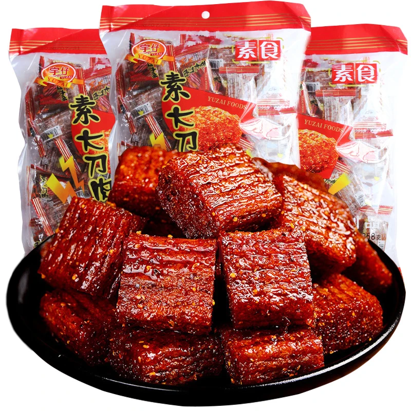 宇仔大刀肉辣条8090后经典怀旧素食网红辣条香辣零食湖南重庆特产