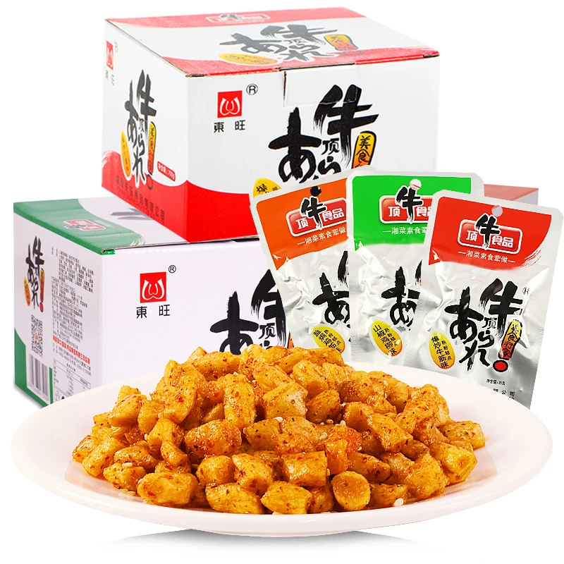顶牛素牛筋辣条8090后童年怀旧经典麻辣味解馋小零食小吃休闲食品