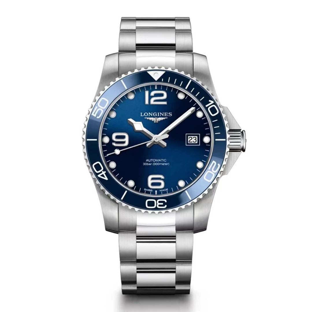 99新 Longines/浪琴 康卡斯781/表经41/全套卡盒/公价14600 潜水