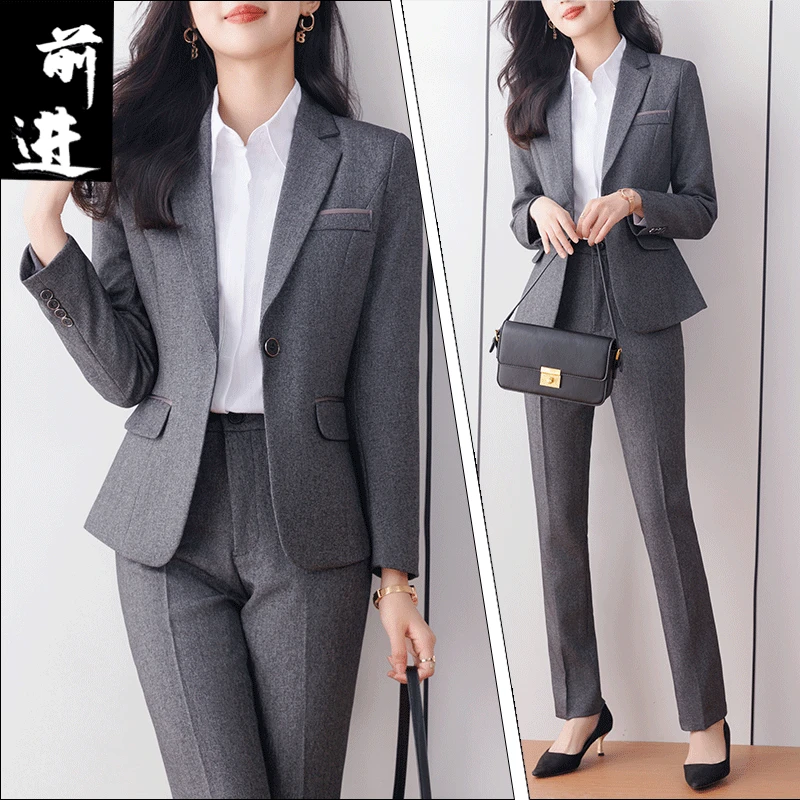 职业女裤女装西装套装女气质修身OL通勤职业正装面试西服工作服秋