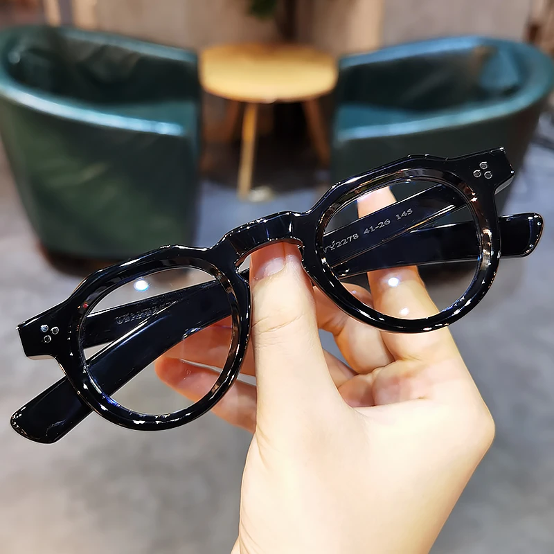 简丹萝心新品近视眼镜框男女复古时尚素颜显瘦大框方形配防蓝光