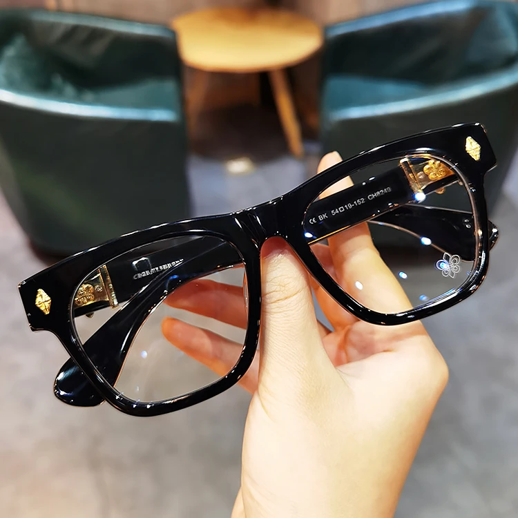 简丹萝心复古时尚眼镜框个性圆脸显瘦男女板材近视防蓝光眼镜架