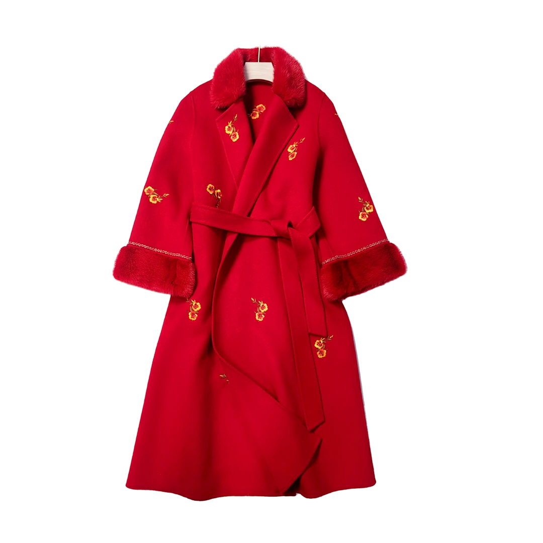 【PUHUA-朴婳】2025秋冬新款式刺绣大衣 372