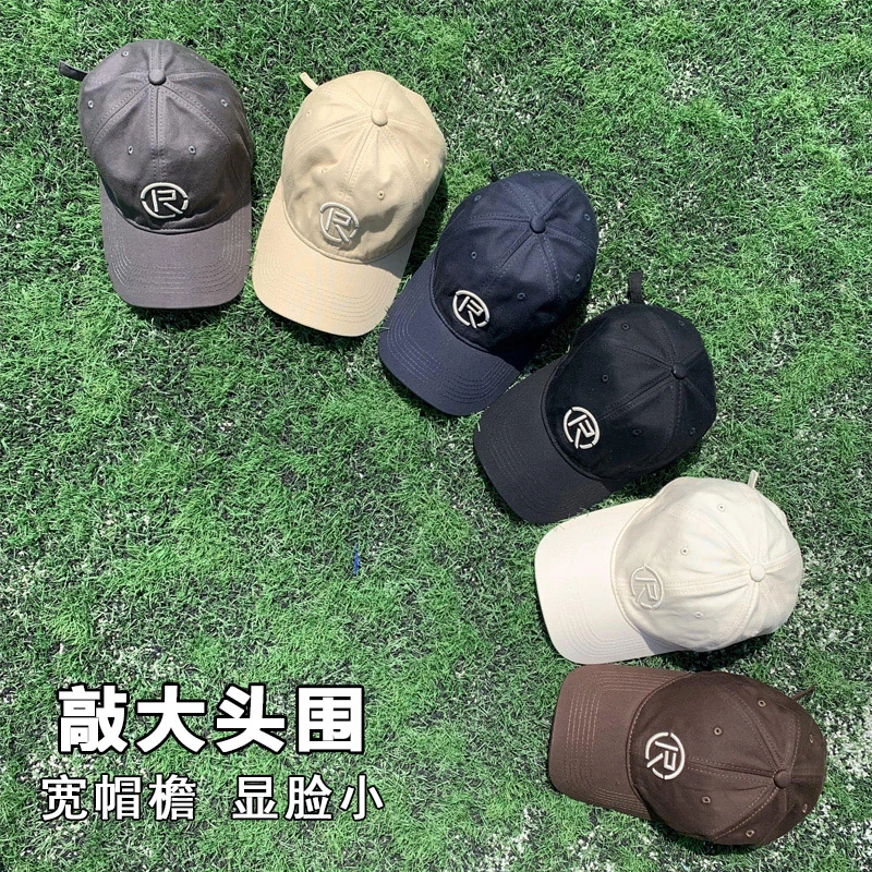 棒球帽女2023新款帽子深顶宽帽檐大头围鸭舌帽显脸小防晒帽遮阳帽