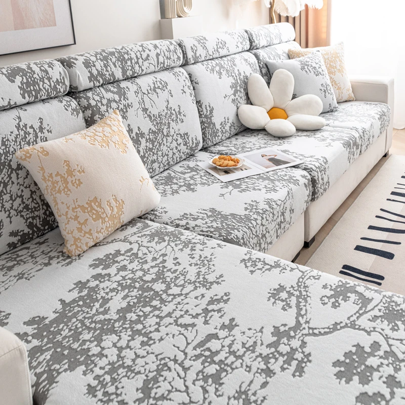(树眠)弹力沙发套简约现代无需测量沙发笠防尘耐磨通用型沙发坐垫