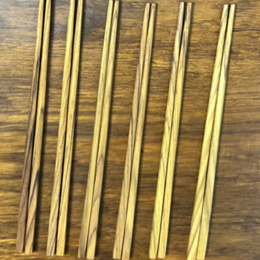 缅甸柚木 纯手工筷子