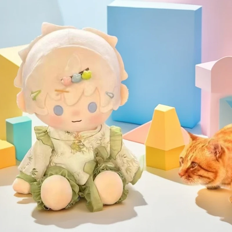 夏季40cm坐姿新中式古风娃衣竹枝词无属性一番赏棉花娃娃衣服40cm