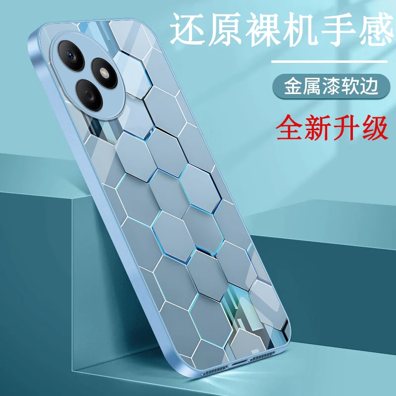 荣耀X50i+手机壳LLY-AN00金属漆创意高档全包保护套个性男女款