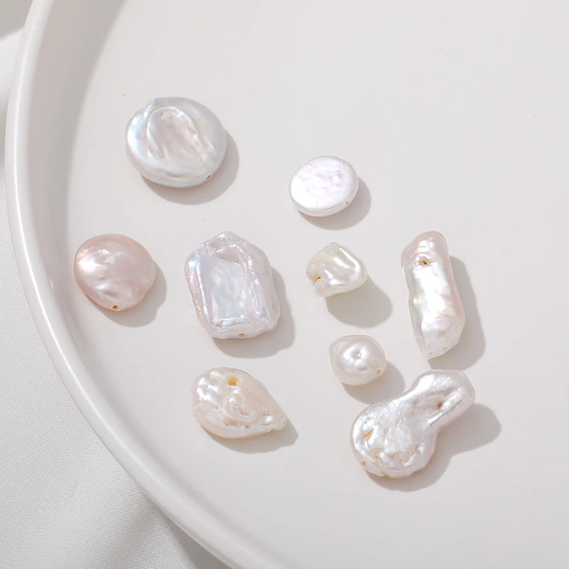 非金属手链 巴洛克异形天然淡水不规则通孔diy串珠手链配件散珠