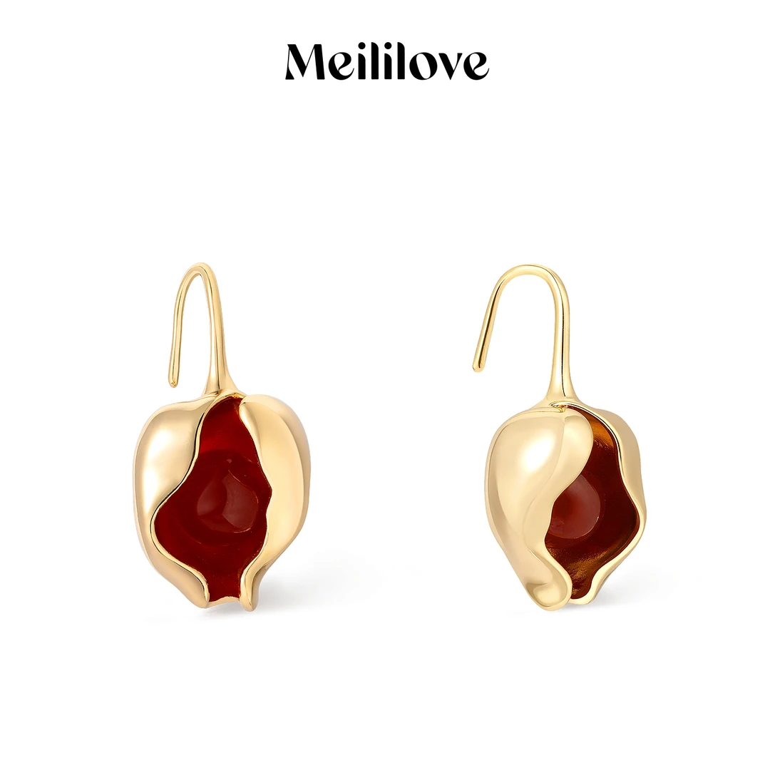 meililove/莓拉 合金耳饰 「铃兰」耳钩-ZR14