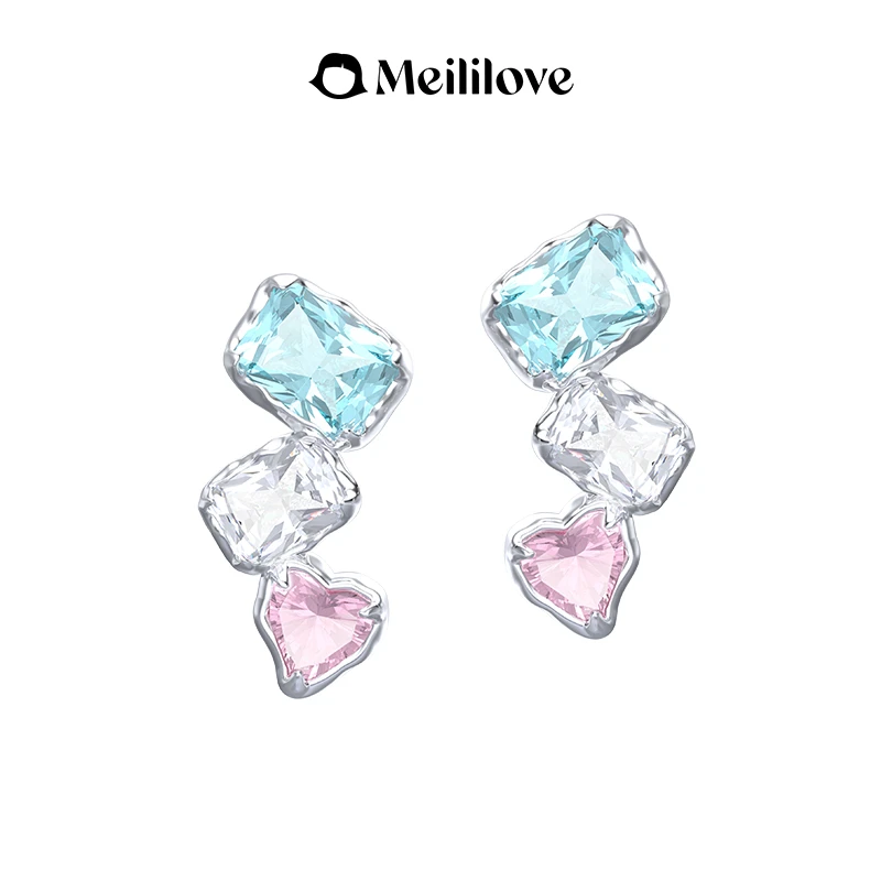 meililove/莓拉 黄铜耳饰 都柏林舞会」小众设计高级简约耳饰BH15