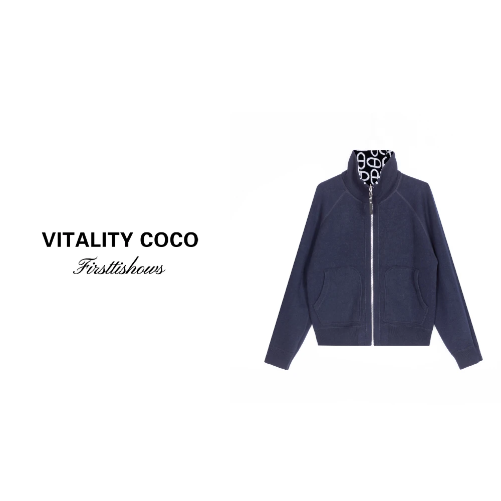 「VITALITY COCO」上新热卖花纹内里翻领呢子大衣1485