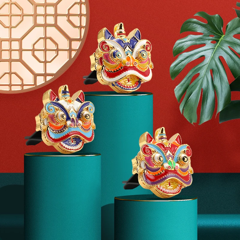 车载香芳香薰汽车通用装饰出风口空调汽车国潮摆件持久清新剂香片