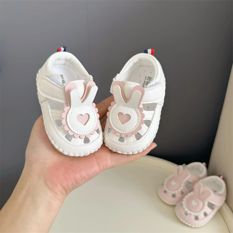 女宝宝凉鞋夏季防滑软底0-12个月婴儿公主鞋学步鞋一岁女童鞋子