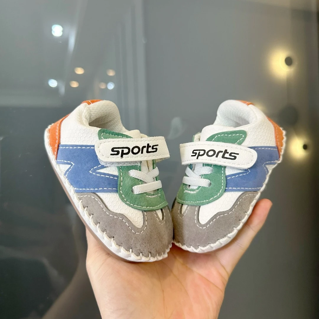 春秋0-1岁男女宝宝3-6-12个月七八个月婴儿软胶底防掉防滑学步鞋