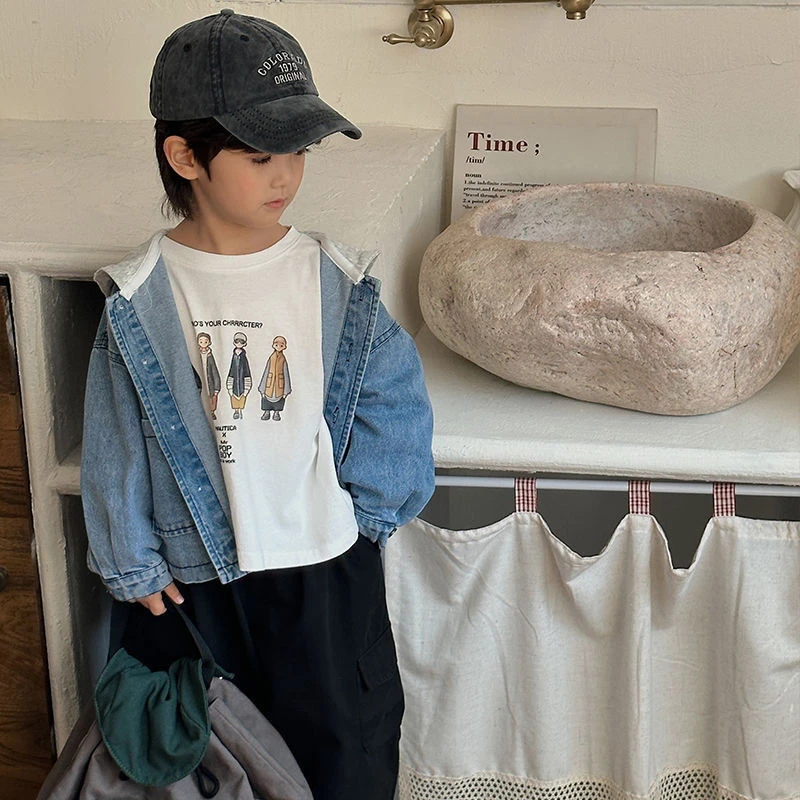 洋气炸街~韩版儿童棉柔休闲圆领长袖t恤秋季新款男女童卡通打底衫