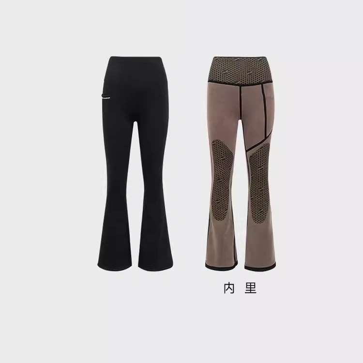 【可放手机厚厚的芭比喇叭裤】加厚保暖蓄热锁温鲨鱼裤A23CK054